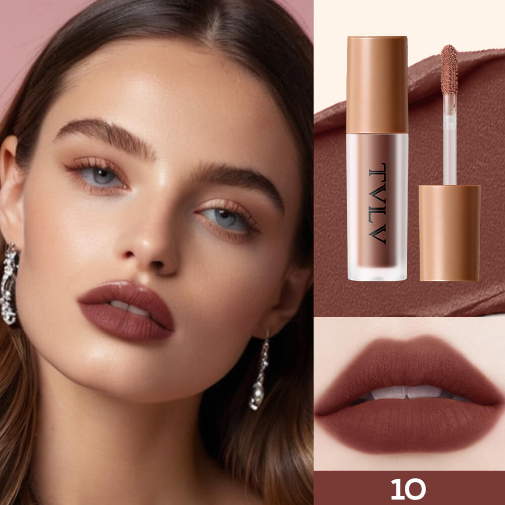 TVLV Blurring Soft-Matte Lip Glaze | Long-Lasting Velvet Lip Color