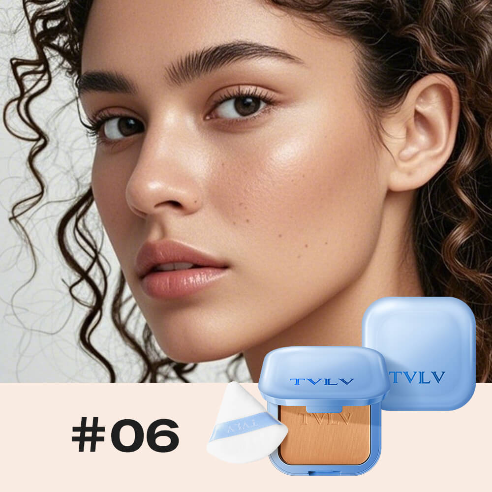 TVLV Waterproof Concealer Powder Foundation | Long-Lasting Full Coverage Face Powder