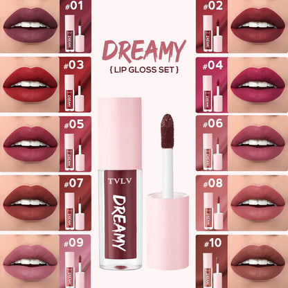 TVLV Dreamy Lip Gloss Set - 10 Colors