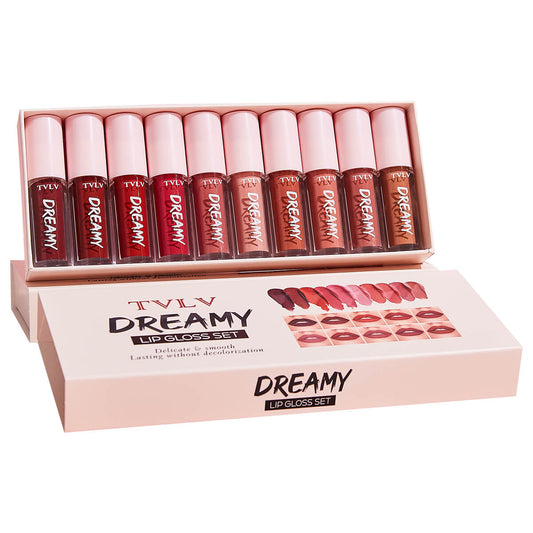 TVLV Dreamy Lip Gloss Set - 10 Colors