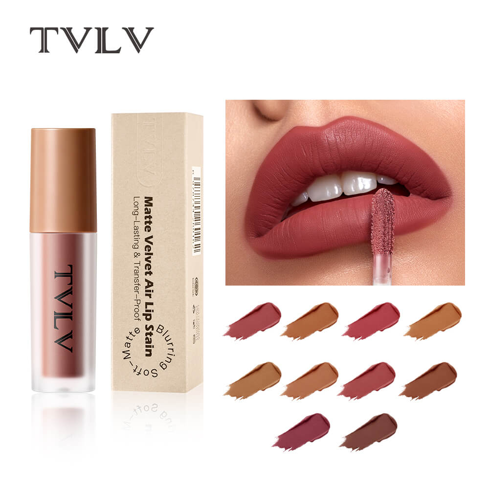 TVLV Blurring Soft-Matte Lip Glaze | Long-Lasting Velvet Lip Color