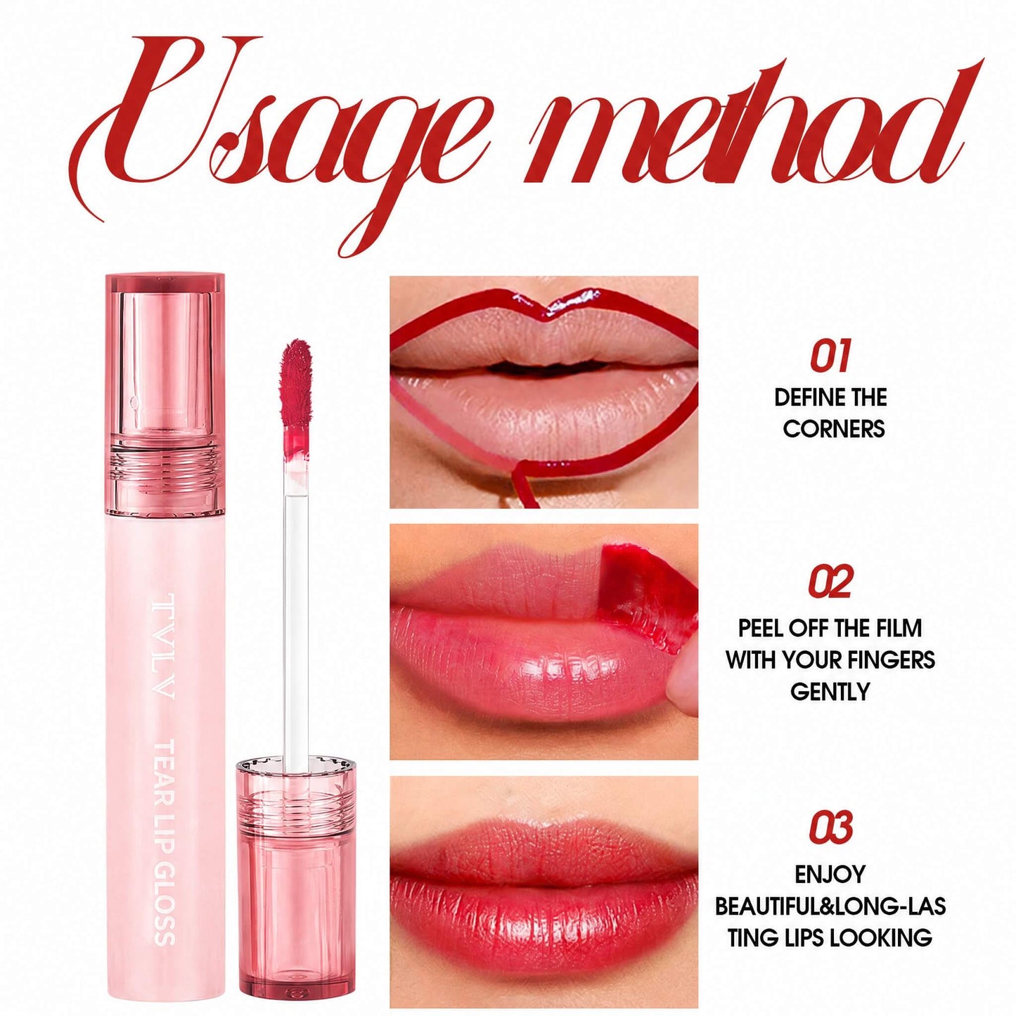 TVLV Peel-Off Lip Tint | Long-Lasting Waterproof Lip Stain