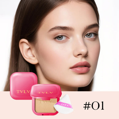 TVLV Lasting Matte Pressed Powder | Long-Lasting Oil Control Face Powder