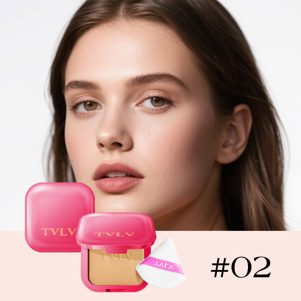 TVLV Lasting Matte Pressed Powder | Long-Lasting Oil Control Face Powder