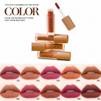 TVLV Blurring Soft-Matte Lip Glaze | Long-Lasting Velvet Lip Color