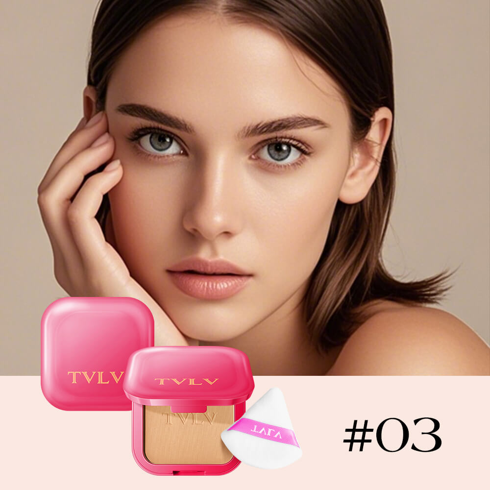 TVLV Lasting Matte Pressed Powder | Long-Lasting Oil Control Face Powder