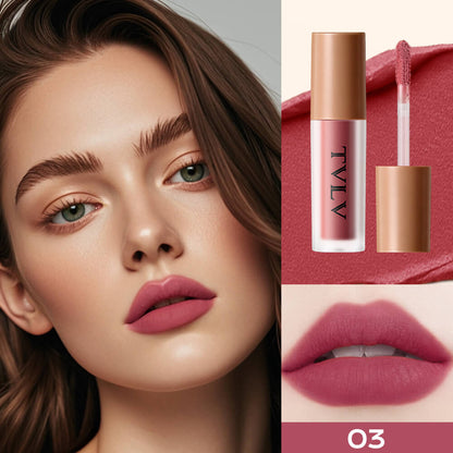 TVLV Blurring Soft-Matte Lip Glaze | Long-Lasting Velvet Lip Color