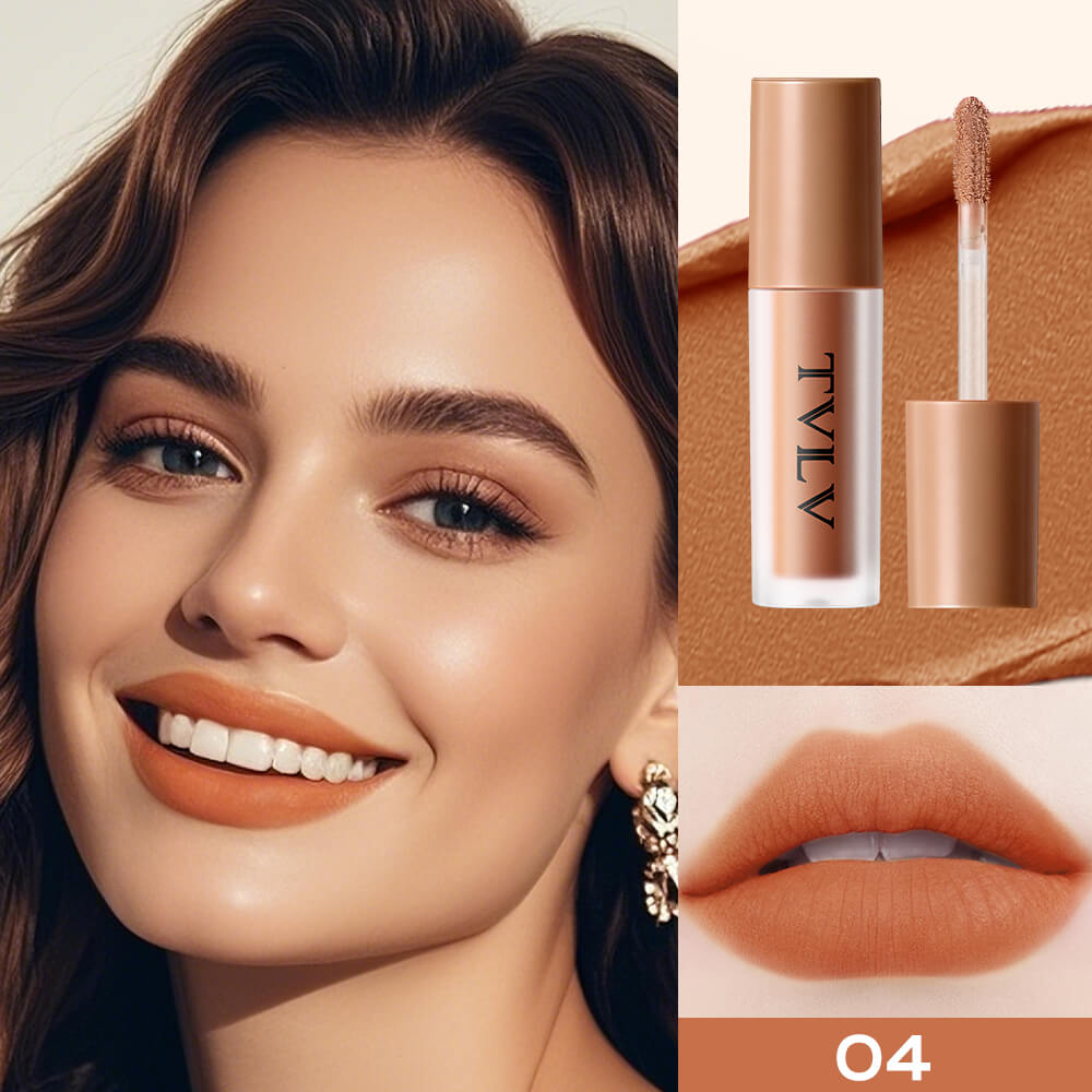 TVLV Blurring Soft-Matte Lip Glaze | Long-Lasting Velvet Lip Color