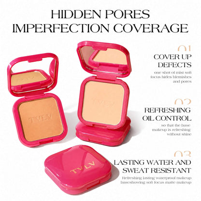 TVLV Lasting Matte Pressed Powder | Long-Lasting Oil Control Face Powder