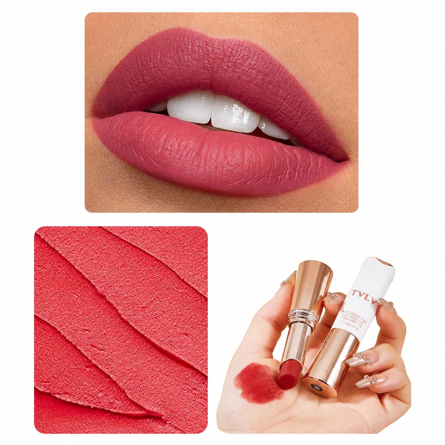TVLV Light Velvet Matte Lipstick | Lightweight, Transfer-Resistant Lip Color