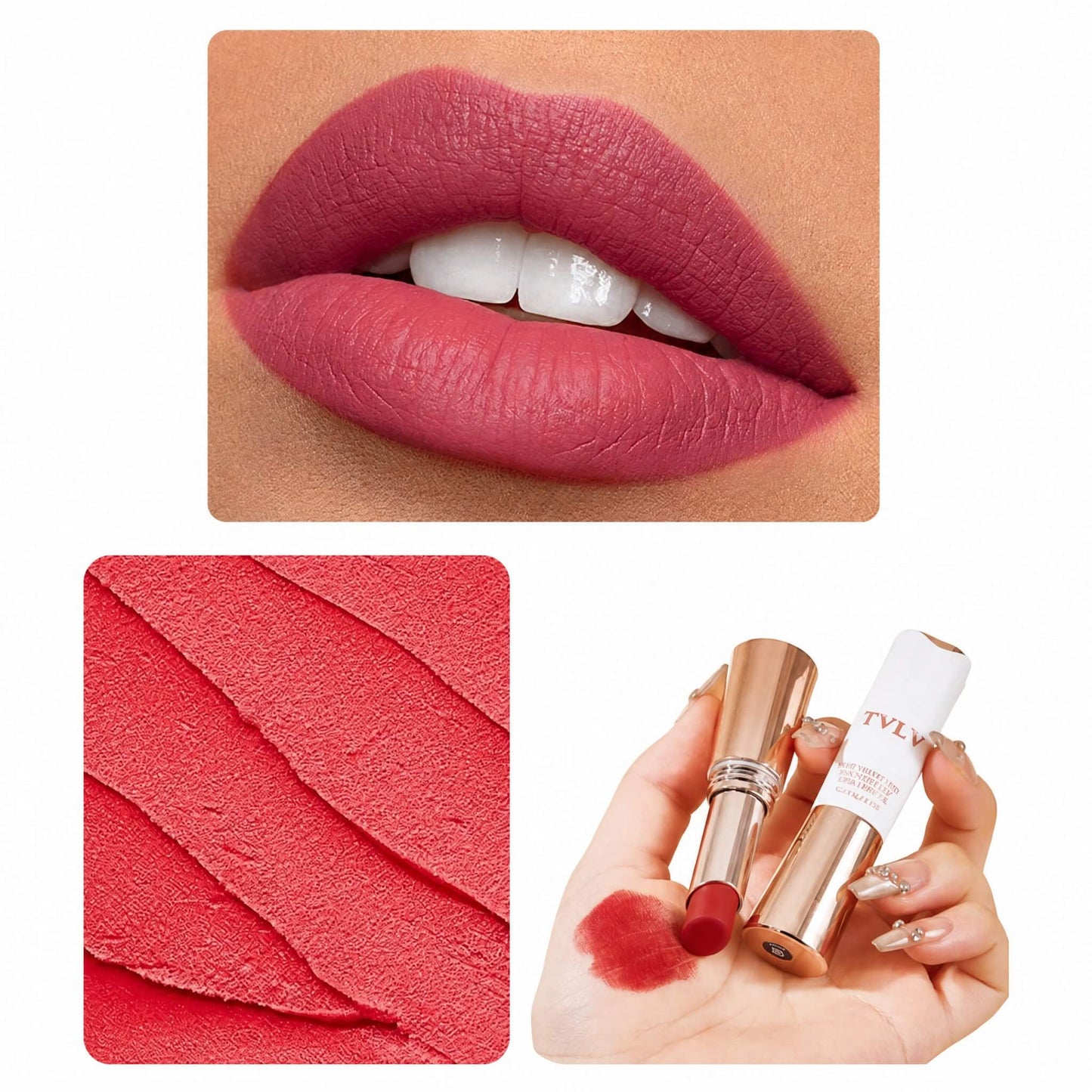 TVLV Light Velvet Matte Lipstick | Lightweight, Transfer-Resistant Lip Color