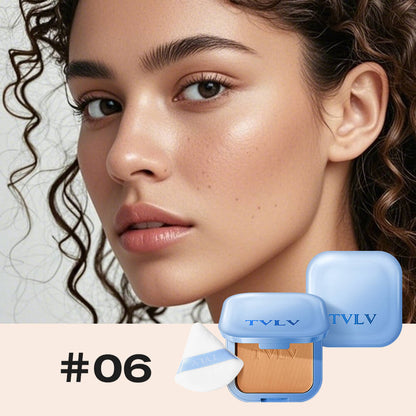 TVLV Waterproof Concealer Powder Foundation | Long-Lasting Full Coverage Face Powder