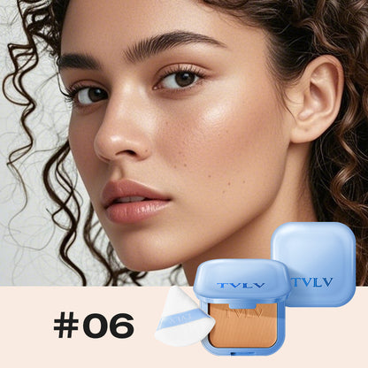 TVLV Waterproof Concealer Powder Foundation | Long-Lasting Full Coverage Face Powder