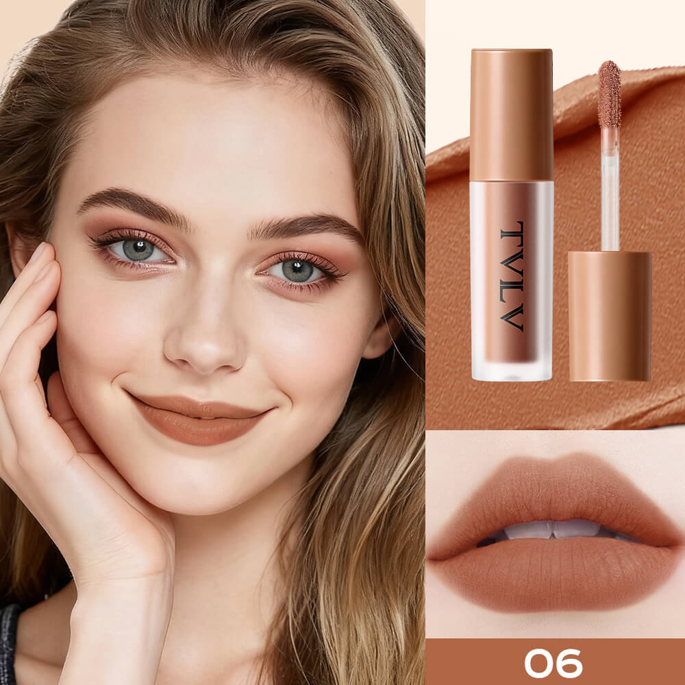 TVLV Blurring Soft-Matte Lip Glaze | Long-Lasting Velvet Lip Color