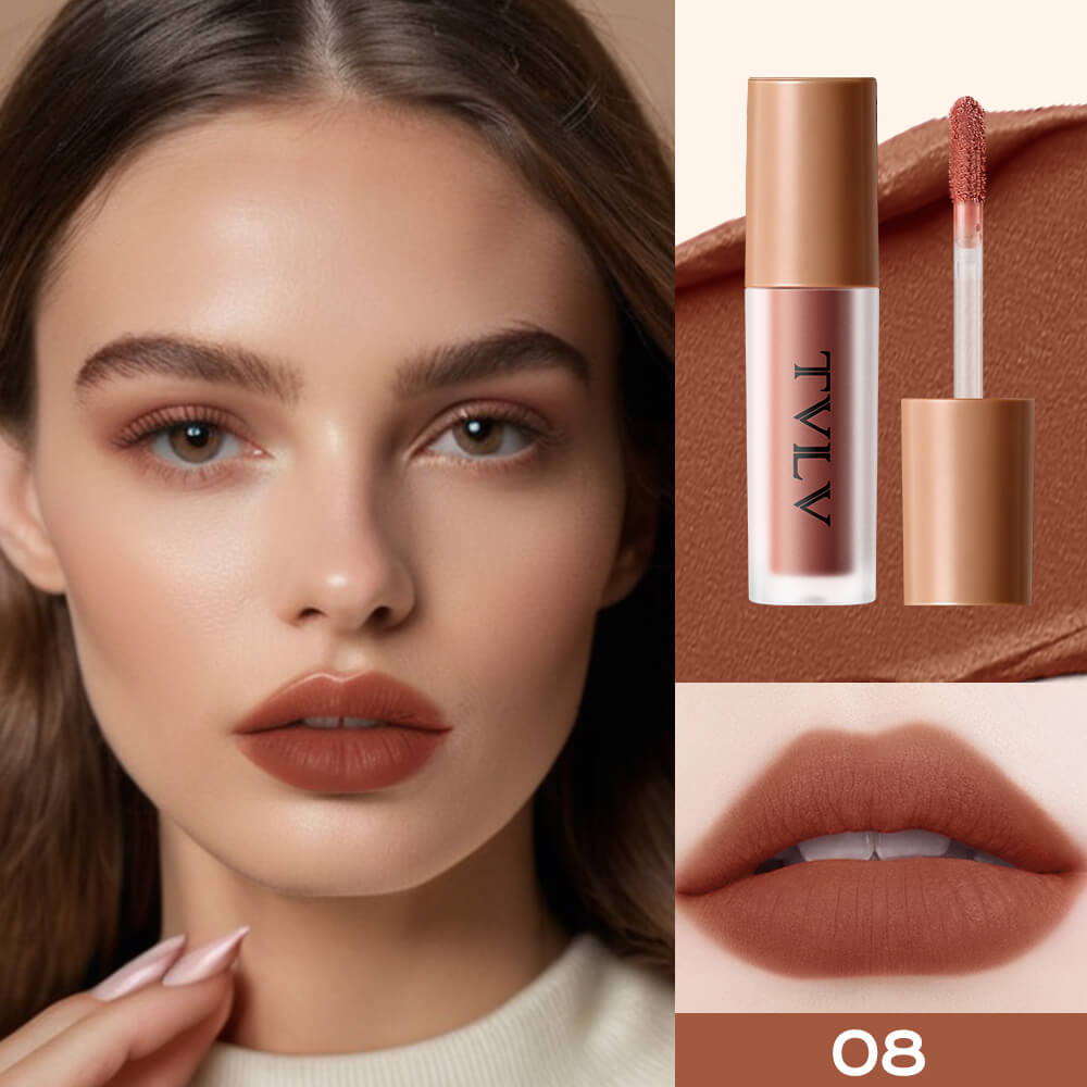 TVLV Blurring Soft-Matte Lip Glaze | Long-Lasting Velvet Lip Color