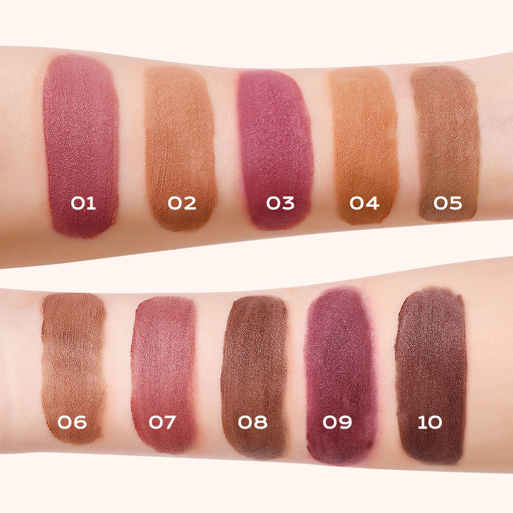 TVLV Blurring Soft-Matte Lip Glaze | Long-Lasting Velvet Lip Color